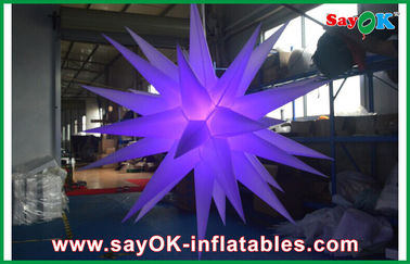 ที่กำหนดเองทำยักษ์ LED Inflatable Star สำหรับตกแต่งงานแต่งงานกลางแจ้ง