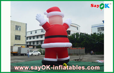 ยักษ์กลางแจ้ง Inflatable วันหยุดตกแต่ง Inflatables ซานตาคลอสสำหรับ Chrismas