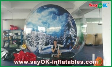 หิมะทำให้พองหิมะลูก / Chrismas Inflatable โปร่งหิมะลูกโลกหิมะ Dia 5M