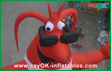 เทศกาลสีแดงตัวอักษร Inflatable Cartoon 420D Oxford Cloth