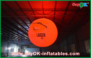 เหตุการณ์การตกแต่งแสงสว่าง Inflatable บอลลูนนำแสงสีที่มีโลโก้การพิมพ์