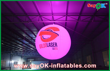 เหตุการณ์การตกแต่งแสงสว่าง Inflatable บอลลูนนำแสงสีที่มีโลโก้การพิมพ์