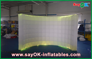 Led Photo Booth Inflatable Party ตกแต่งผนังอากาศ, ไฟโค้ง Photobooth พอง