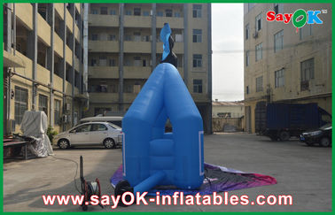 Giant Inflatable Blue Outdoor Double Inflatable Finish Arch 7mL X 4mH รอบการแข่งขัน