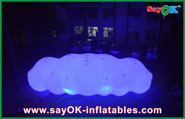 บอลลูน LED ยาว 12 ม. มีเมฆฮีเลียมด้วย PVC 0.2mm สำหรับงาน