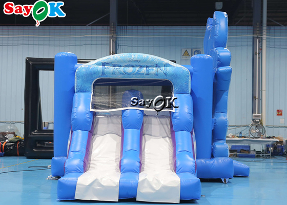 ธีมการพิมพ์ Ice Princess Inflatable Bounce Trampoline Slide Combo