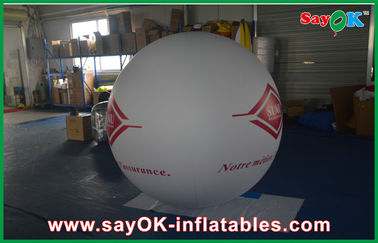 แสงสีขาว 0.18mmPVC Inflatable Giant Helium เชิงพาณิชย์โฆษณาบอลลูนกลางแจ้ง