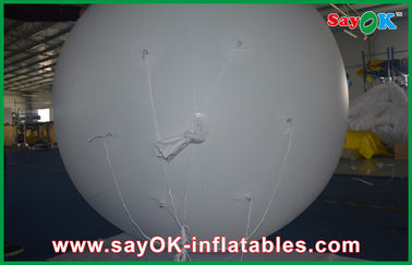 แสงสีขาว 0.18mmPVC Inflatable Giant Helium เชิงพาณิชย์โฆษณาบอลลูนกลางแจ้ง