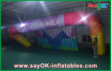โฆษณากลางแจ้ง Air Inflatable Tent Printed Logo แรงฉีกขาดสูง