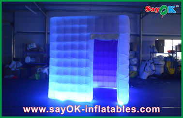 Photo Booth Decorations ไฟ LED สีสันสดใส Photo Booth Tent Inflatable สำหรับครอบครัว
