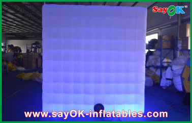 Photo Booth ฉากหลังไฟ LED Safe Inflatable Photo Booth ขนาดใหญ่สำหรับโปรโมชั่น