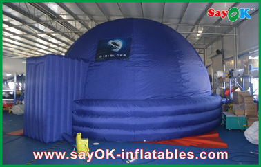 Indoor Digital 7m ท้องฟ้าจำลอง Inflatable Blue เต็นท์โดมการศึกษาสีฟ้า
