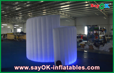 Photo Booth ฉากหลังเชิงพาณิชย์ Led Inflatable Photo Booth, Photobooth Inflatable Spiral แบบพับได้