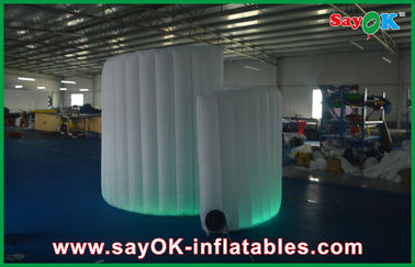Photo Booth ฉากหลังเชิงพาณิชย์ Led Inflatable Photo Booth, Photobooth Inflatable Spiral แบบพับได้