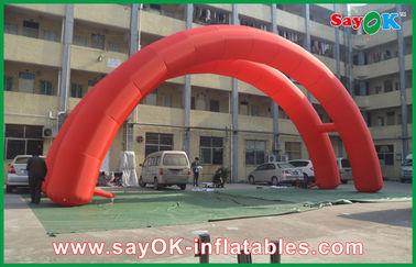 การออกแบบสะพานโค้ง Red 5x3M Inflatable Arch, Oxford Cloth Inflatable Advertising Arch