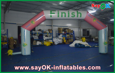 ตกแต่งซุ้มงานแต่งงาน PVC Inflatable Arch Fishish Line Advertising Arch Waterproof Customized
