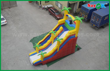 โปรโมชั่นสไลด์ขนาดใหญ่แบบอัดลม Custom Double Giant Bouncy Slide Jump และสไลด์น้ําแบบอัดลม