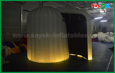 บูธภาพถ่ายพองให้เช่า Custom Cool Clap Digital Inflatable Photo Booth With Two Doors
