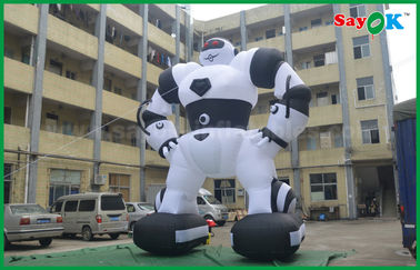 Oxford ผลิตภัณฑ์ผ้าพองที่กำหนดเอง Inflatable Robot สำหรับการโฆษณาภายนอก