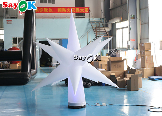 0.25 มม. PVC แขวน Inflatable LED Star สำหรับตกแต่งงานปาร์ตี้