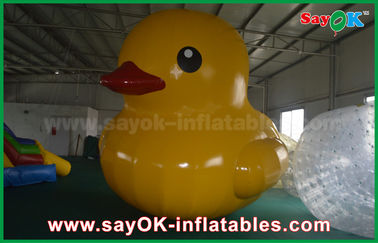 น่ารักวัสดุ Pvc 5m Custom Inflatable Products รุ่นเป็ดเหลืองเป็ด
