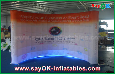 เช่าบูธถ่ายภาพงานแต่งงาน Custom Led Air Wall Inflatable Photo Booth Lighting Wall