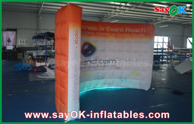 เช่าบูธถ่ายภาพงานแต่งงาน Custom Led Air Wall Inflatable Photo Booth Lighting Wall