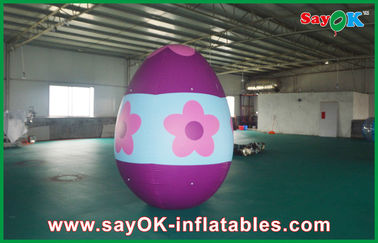 Pvc ภายนอกตกแต่งวันหยุด Inflatable ทาสีตกแต่งไข่
