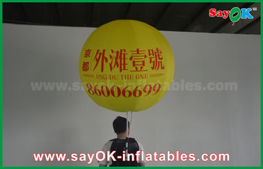 1.5m Inflatable Led Backpack บอลลูนโฆษณาบอลลูนพร้อมพิมพ์บอลลูนฮีเลียมขนาดใหญ่ยักษ์