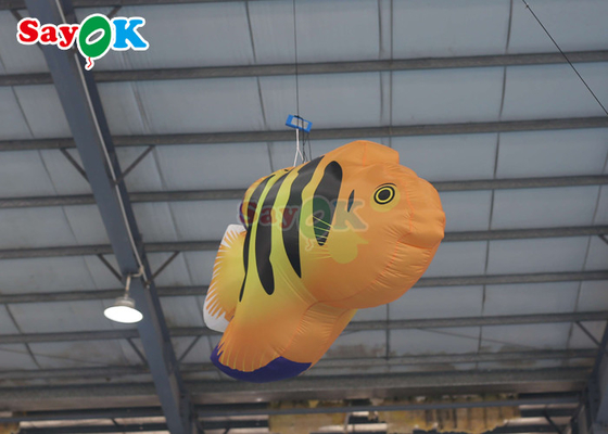 Big Oxford LED Inflatable Flying Fish สำหรับสวนสนุก