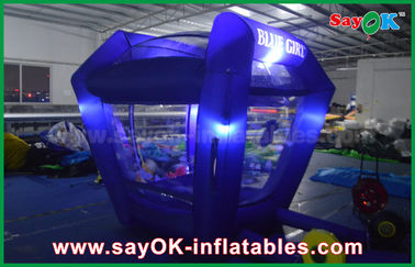อัตราต่อเนื่อง Inflatables Lighting Protable Inflatable Cash Cube เงินบูธเกมสําหรับการส่งเสริม
