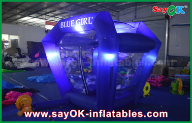 อัตราต่อเนื่อง Inflatables Lighting Protable Inflatable Cash Cube เงินบูธเกมสําหรับการส่งเสริม