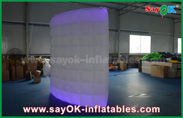 Photo Booth Props งานแต่งงาน 3x1.5x2.3m Wedding Inflatable Lighting Photo Booth Shell Cabinet For Party