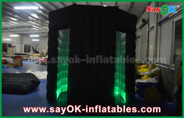 Photo Booth ฉากหลังสีดำ Outdoor Inflatable Photo Booth งานแต่งงาน Wholse Photobooth Props Kiosk