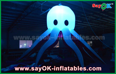 การตกแต่งแสงสว่างที่แตกต่างกันของสี Inflatable Inflatable Octopus ด้วยแสง Led
