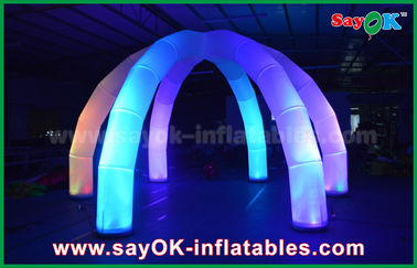 ซุ้มประตูสำหรับงานแต่งงาน DIA 5m LED Light Archway Inflatable Arch with 6 Legs Multicolor Nylon Cloth