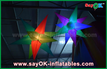 ผ้าอ๊อกฟอร์ด colorized การตกแต่งแสงสว่าง Inflatable นำแสงดาวสำหรับงานปาร์ตี้