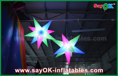 ผ้าอ๊อกฟอร์ด colorized การตกแต่งแสงสว่าง Inflatable นำแสงดาวสำหรับงานปาร์ตี้