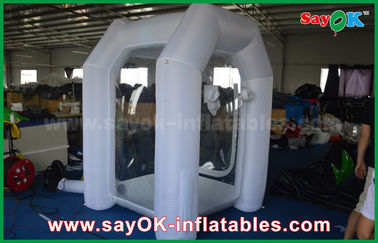 1.5 * 1.5 * 2.5m White Custom Inflatable Products กำหนดเองเต็นท์ Inflatable Box