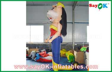 ความสูง 2 เมตรตัวละครในการ์ตูน Inflatable Cow Cow with Blower แบบ Built - In