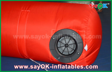 เส้นชัยพอง 4 X 3 ม. สีแดง 210D Oxford Inflatable Finish Arch Safety UL / CE Blower สำหรับการแข่งขัน