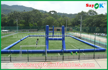 เกมฟุตบอลทำให้พองยักษ์นอก PVC Tarpaulin สนามฟุตบอล / สนามฟุตบอลสนามฟุตบอลมาตรฐาน CE