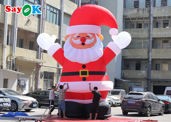 ซานตาคลอสพองขนาดใหญ่ระเบิดของตกแต่งคริสต์มาสสำหรับกิจกรรมกลางแจ้ง