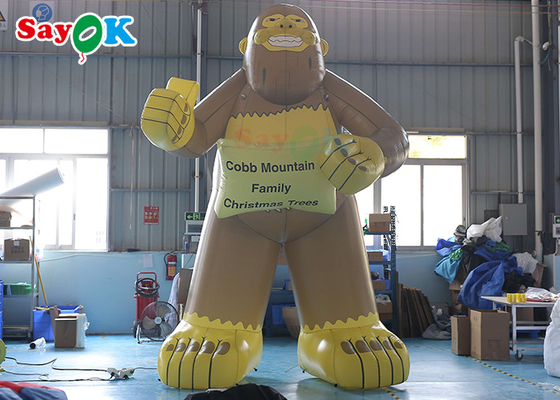 ขนาดที่กำหนดเอง Giant Inflatable Gorilla สำหรับการโฆษณาเชิงพาณิชย์