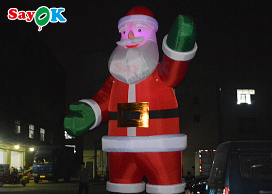 5m Christmas Inflatable Santa ระเบิดของประดับตกแต่งลานสำหรับการเฉลิมฉลองวันหยุด