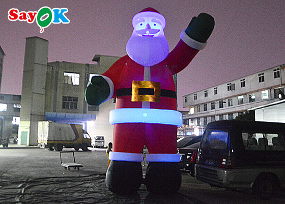 5m Christmas Inflatable Santa ระเบิดของประดับตกแต่งลานสำหรับการเฉลิมฉลองวันหยุด