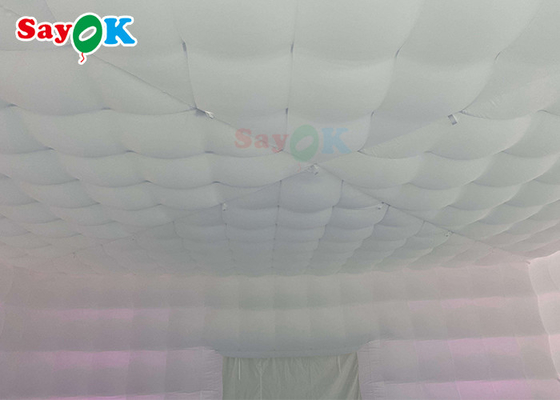 Mobile 8x8x4m Outdoor White Inflatable Air Tent สำหรับงานปาร์ตี้ที่มีความสุข