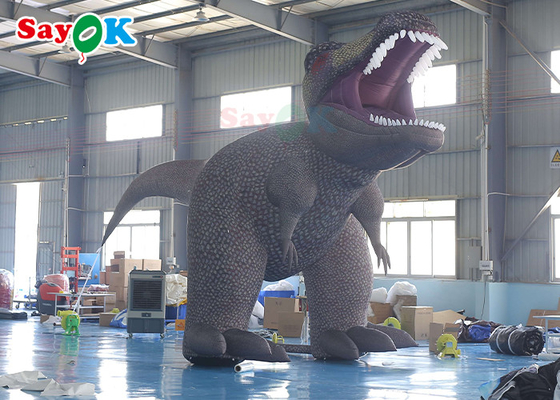 พัดลมตัวละครการ์ตูน ไดโนเสาร์ที่โหดร้าย ตัวละครการ์ตูนที่ลมได้ 5m สําหรับการแสดง