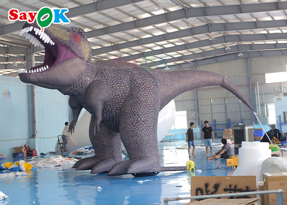 พัดลมตัวละครการ์ตูน ไดโนเสาร์ที่โหดร้าย ตัวละครการ์ตูนที่ลมได้ 5m สําหรับการแสดง