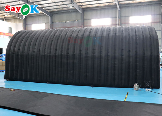 210D Oxford Black Inflatable Tunnel Tent มัลติฟังก์ชั่นสำหรับงานนิทรรศการกิจกรรม